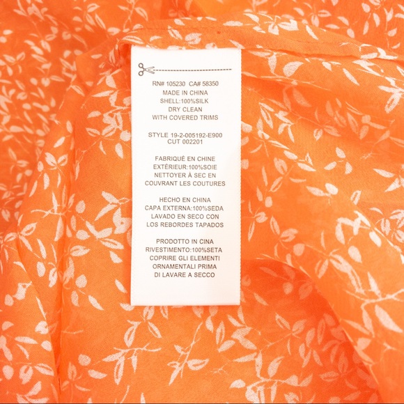 Equipment | Essential Silk Shirt | Coral/Wht | XL - Picture 9 of 13